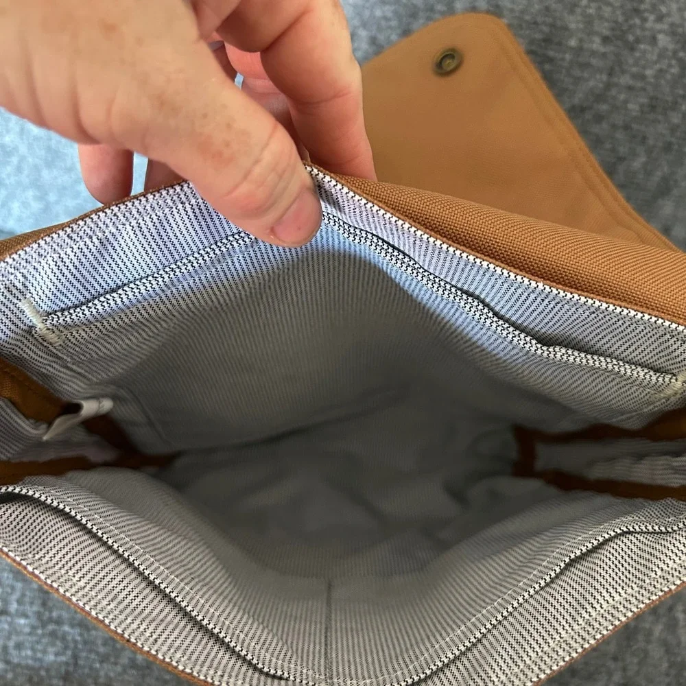 Carhartt Crossbody Snap Bag Brown Canvas Messenger Shoulder Bag B000037720199